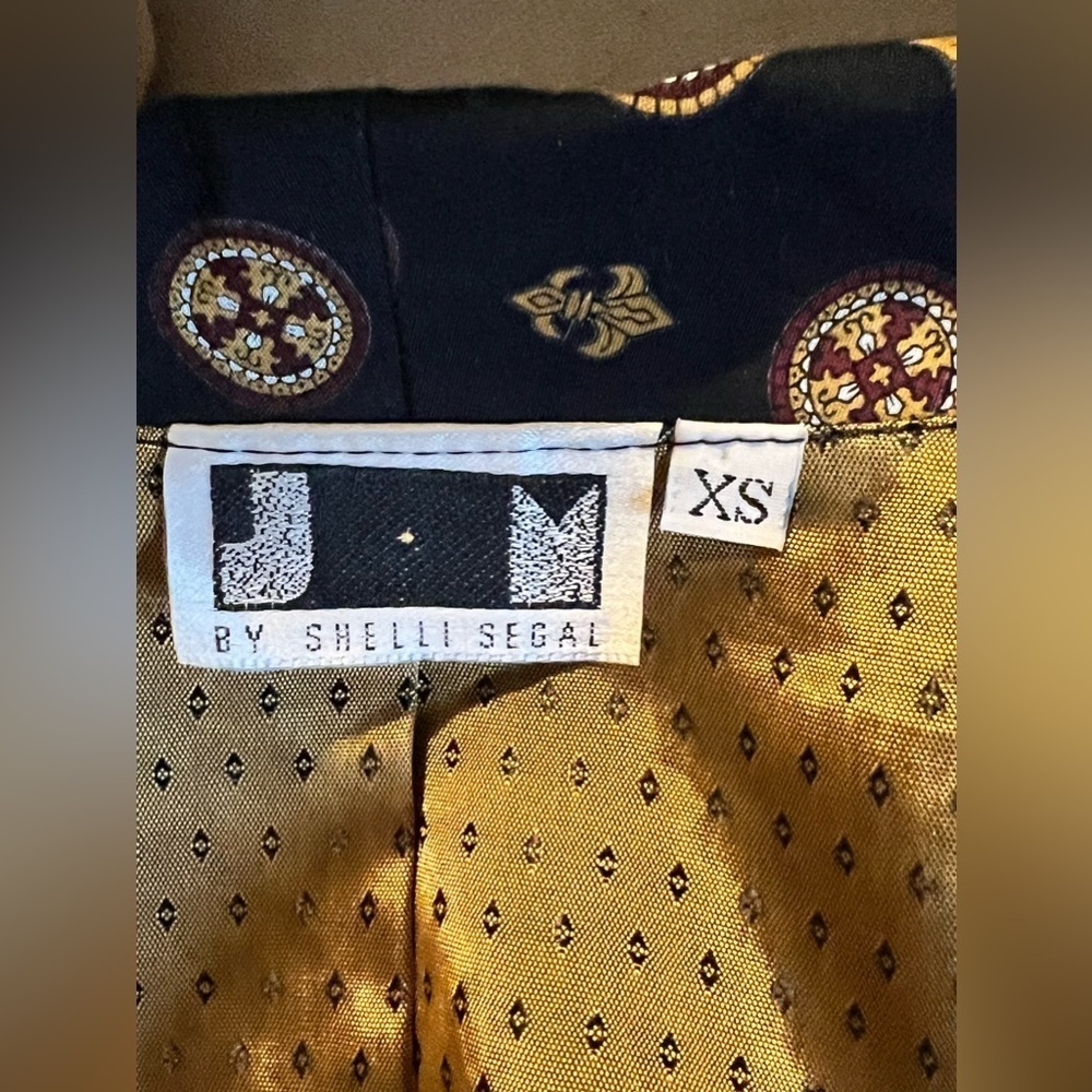 JM Shelli Segal Vintage Smoking Jacket - Picture 9 of 11